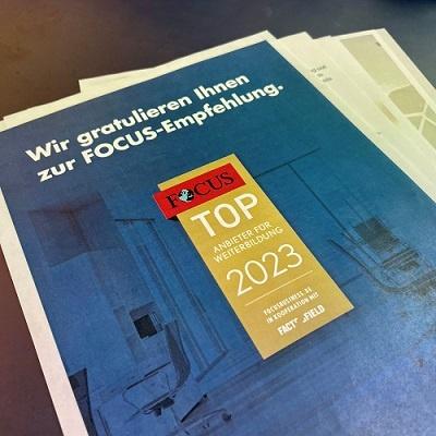 Gratulation zum Focus- Siegel